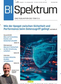 Titelbild der Ausgabe 3/2025 von BI Spektrum. Diese Zeitschrift und viele weitere Businessmagazine als Abo oder epaper bei United Kiosk online kaufen.