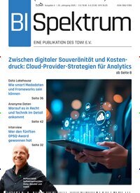 Titelbild der Ausgabe 4/2025 von BI Spektrum. Diese Zeitschrift und viele weitere Businessmagazine als Abo oder epaper bei United Kiosk online kaufen.