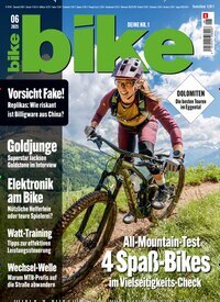 Titelbild der Ausgabe 6/2025 von bike. Diese Zeitschrift und viele weitere Sportmagazine als Abo oder epaper bei United Kiosk online kaufen.