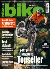 Titelbild der Ausgabe 6/2026 von bike. Diese Zeitschrift und viele weitere Sportmagazine als Abo oder epaper bei United Kiosk online kaufen.
