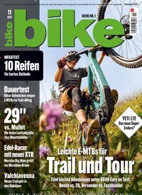 Titelbild der Ausgabe 11/2025 von bike. Diese Zeitschrift und viele weitere Sportmagazine als Abo oder epaper bei United Kiosk online kaufen.