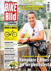 Titelbild der Ausgabe 5/2021 von Bike Bild. Diese Zeitschrift und viele weitere Sportmagazine als Abo oder epaper bei United Kiosk online kaufen.