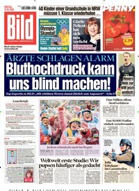Titelbild der Ausgabe 37/2026 von BILD. Diese Zeitschrift und viele weitere Zeitungsabos als Abo oder epaper bei United Kiosk online kaufen.