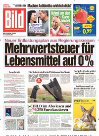 Titelbild der Ausgabe 79/2026 von BILD. Diese Zeitschrift und viele weitere Zeitungsabos als Abo oder epaper bei United Kiosk online kaufen.