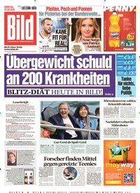Titelbild der Ausgabe 80/2026 von BILD. Diese Zeitschrift und viele weitere Zeitungsabos als Abo oder epaper bei United Kiosk online kaufen.
