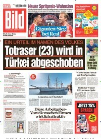 Titelbild der Ausgabe 81/2026 von BILD. Diese Zeitschrift und viele weitere Zeitungsabos als Abo oder epaper bei United Kiosk online kaufen.