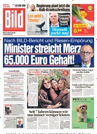 Titelbild der Ausgabe 90/2026 von BILD. Diese Zeitschrift und viele weitere Zeitungsabos als Abo oder epaper bei United Kiosk online kaufen.