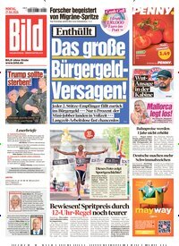 Titelbild der Ausgabe 97/2026 von BILD. Diese Zeitschrift und viele weitere Zeitungsabos als Abo oder epaper bei United Kiosk online kaufen.