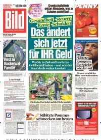 Titelbild der Ausgabe 100/2026 von BILD. Diese Zeitschrift und viele weitere Zeitungsabos als Abo oder epaper bei United Kiosk online kaufen.