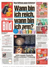 Titelbild der Ausgabe 109/2026 von BILD. Diese Zeitschrift und viele weitere Zeitungsabos als Abo oder epaper bei United Kiosk online kaufen.