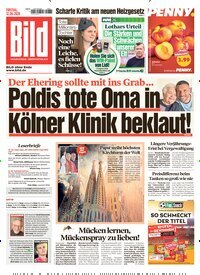 Titelbild der Ausgabe 134/2026 von BILD. Diese Zeitschrift und viele weitere Zeitungsabos als Abo oder epaper bei United Kiosk online kaufen.