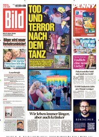Titelbild der Ausgabe 172/2026 von BILD. Diese Zeitschrift und viele weitere Zeitungsabos als Abo oder epaper bei United Kiosk online kaufen.