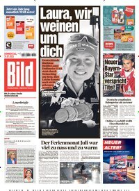 Titelbild der Ausgabe 176/2025 von BILD. Diese Zeitschrift und viele weitere Zeitungsabos als Abo oder epaper bei United Kiosk online kaufen.