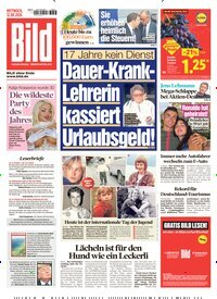 Titelbild der Ausgabe 186/2026 von BILD. Diese Zeitschrift und viele weitere Zeitungsabos als Abo oder epaper bei United Kiosk online kaufen.