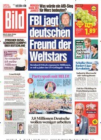 Titelbild der Ausgabe 207/2026 von BILD. Diese Zeitschrift und viele weitere Zeitungsabos als Abo oder epaper bei United Kiosk online kaufen.