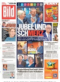Titelbild der Ausgabe 208/2026 von BILD. Diese Zeitschrift und viele weitere Zeitungsabos als Abo oder epaper bei United Kiosk online kaufen.