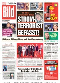 Titelbild der Ausgabe 210/2026 von BILD. Diese Zeitschrift und viele weitere Zeitungsabos als Abo oder epaper bei United Kiosk online kaufen.