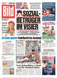Titelbild der Ausgabe 217/2026 von BILD. Diese Zeitschrift und viele weitere Zeitungsabos als Abo oder epaper bei United Kiosk online kaufen.