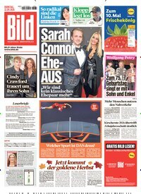 Titelbild der Ausgabe 221/2026 von BILD. Diese Zeitschrift und viele weitere Zeitungsabos als Abo oder epaper bei United Kiosk online kaufen.