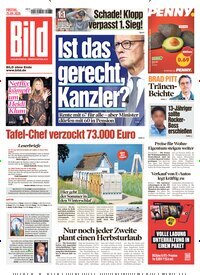 Titelbild der Ausgabe 224/2026 von BILD. Diese Zeitschrift und viele weitere Zeitungsabos als Abo oder epaper bei United Kiosk online kaufen.