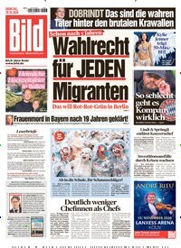 Titelbild der Ausgabe 244/2026 von BILD. Diese Zeitschrift und viele weitere Zeitungsabos als Abo oder epaper bei United Kiosk online kaufen.