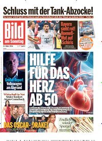 Titelbild der Ausgabe 11/2026 von Bild am Sonntag Gesamtausgabe. Diese Zeitschrift und viele weitere Zeitungsabos als Abo oder epaper bei United Kiosk online kaufen.