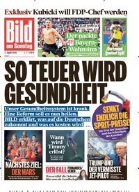 Titelbild der Ausgabe 14/2026 von Bild am Sonntag Gesamtausgabe. Diese Zeitschrift und viele weitere Zeitungsabos als Abo oder epaper bei United Kiosk online kaufen.