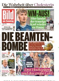 Titelbild der Ausgabe 23/2026 von Bild am Sonntag Gesamtausgabe. Diese Zeitschrift und viele weitere Zeitungsabos als Abo oder epaper bei United Kiosk online kaufen.