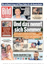 Titelbild der Ausgabe 30/2025 von Bild am Sonntag Gesamtausgabe. Diese Zeitschrift und viele weitere Zeitungsabos als Abo oder epaper bei United Kiosk online kaufen.