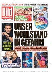 Titelbild der Ausgabe 35/2025 von Bild am Sonntag Gesamtausgabe. Diese Zeitschrift und viele weitere Zeitungsabos als Abo oder epaper bei United Kiosk online kaufen.