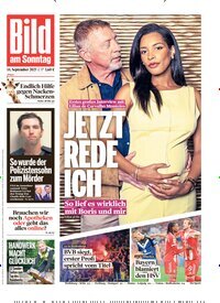 Titelbild der Ausgabe 37/2025 von Bild am Sonntag Gesamtausgabe. Diese Zeitschrift und viele weitere Zeitungsabos als Abo oder epaper bei United Kiosk online kaufen.