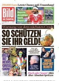 Titelbild der Ausgabe 44/2025 von Bild am Sonntag Gesamtausgabe. Diese Zeitschrift und viele weitere Zeitungsabos als Abo oder epaper bei United Kiosk online kaufen.