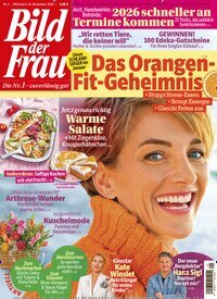 Titelbild der Ausgabe 1/2026 von Bild der Frau. Diese Zeitschrift und viele weitere Frauenzeitschriften als Abo oder epaper bei United Kiosk online kaufen.