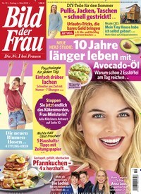 Titelbild der Ausgabe 19/2018 von Bild der Frau. Diese Zeitschrift und viele weitere Frauenzeitschriften als Abo oder epaper bei United Kiosk online kaufen.