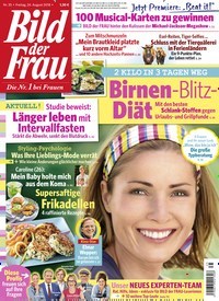 Titelbild der Ausgabe 35/2018 von Bild der Frau. Diese Zeitschrift und viele weitere Frauenzeitschriften als Abo oder epaper bei United Kiosk online kaufen.