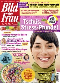 Titelbild der Ausgabe 36/2019 von Bild der Frau. Diese Zeitschrift und viele weitere Frauenzeitschriften als Abo oder epaper bei United Kiosk online kaufen.