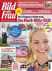 Titelbild der Ausgabe 37/2019 von Bild der Frau. Diese Zeitschrift und viele weitere Frauenzeitschriften als Abo oder epaper bei United Kiosk online kaufen.