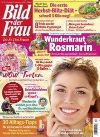 Titelbild der Ausgabe 39/2018 von Bild der Frau. Diese Zeitschrift und viele weitere Frauenzeitschriften als Abo oder epaper bei United Kiosk online kaufen.