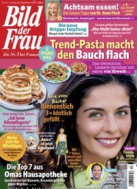 Titelbild der Ausgabe 40/2018 von Bild der Frau. Diese Zeitschrift und viele weitere Frauenzeitschriften als Abo oder epaper bei United Kiosk online kaufen.