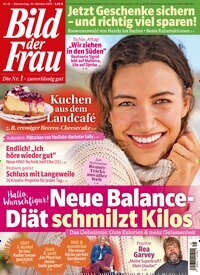 Titelbild der Ausgabe 45/2025 von Bild der Frau. Diese Zeitschrift und viele weitere Frauenzeitschriften als Abo oder epaper bei United Kiosk online kaufen.