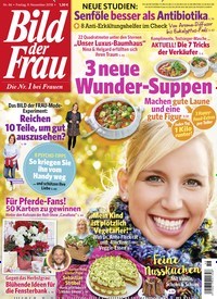 Titelbild der Ausgabe 46/2018 von Bild der Frau. Diese Zeitschrift und viele weitere Frauenzeitschriften als Abo oder epaper bei United Kiosk online kaufen.
