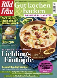 Titelbild der Ausgabe 1/2020 von Bild der Frau - Gut kochen & backen. Diese Zeitschrift und viele weitere Kochzeitschriften und Backzeitschriften als Abo oder epaper bei United Kiosk online kaufen.