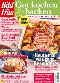 Titelbild der Ausgabe 5/2023 von Bild der Frau - Gut kochen & backen. Diese Zeitschrift und viele weitere Kochzeitschriften und Backzeitschriften als Abo oder epaper bei United Kiosk online kaufen.