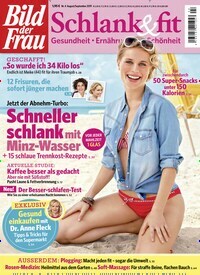 Titelbild der Ausgabe 4/2019 von Bild der Frau - Schlank und fit. Diese Zeitschrift und viele weitere Frauenzeitschriften als Abo oder epaper bei United Kiosk online kaufen.
