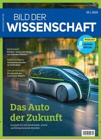 Titelbild der Ausgabe 5/2025 von bild der wissenschaft. Diese Zeitschrift und viele weitere Reisemagazine, Freizeitmagazine und Wissensmagazine als Abo oder epaper bei United Kiosk online kaufen.