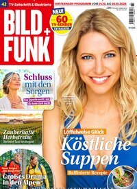Titelbild der Ausgabe 42/2026 von Bild + Funk. Diese Zeitschrift und viele weitere Programmzeitschriften als Abo oder epaper bei United Kiosk online kaufen.