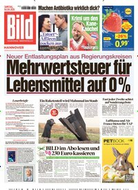 Titelbild der Ausgabe 79/2026 von BILD Hannover. Diese Zeitschrift und viele weitere Zeitungsabos als Abo oder epaper bei United Kiosk online kaufen.
