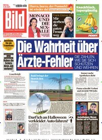 Titelbild der Ausgabe 254/2025 von BILD Mecklenburg-Vorpommern. Diese Zeitschrift und viele weitere Zeitungsabos als Abo oder epaper bei United Kiosk online kaufen.