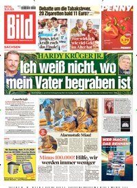 Titelbild der Ausgabe 25/2026 von BILD Sachsen. Diese Zeitschrift und viele weitere Zeitungsabos als Abo oder epaper bei United Kiosk online kaufen.
