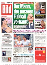 Titelbild der Ausgabe 155/2026 von BILD Sachsen. Diese Zeitschrift und viele weitere Zeitungsabos als Abo oder epaper bei United Kiosk online kaufen.